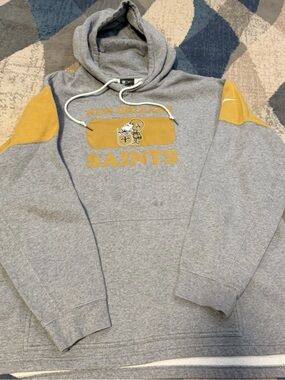 NFL New Orleans Saints Gray & Gold Crewneck Sweatshirt